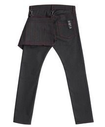 「SHAREEF」 スキニーパンツ 3 ブラック メンズの画像7