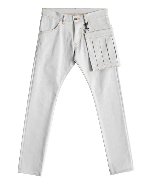 「SHAREEF」 スキニーパンツ 3 ブラック メンズの画像8