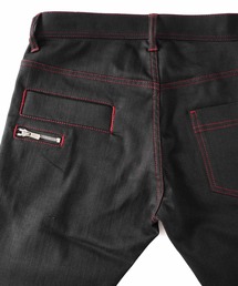 「SHAREEF」 スキニーパンツ 3 ブラック メンズの画像9