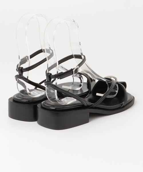 「SY UNITED ARROWS」 ヒールサンダル 22.5cm ブラック レディース_画像2