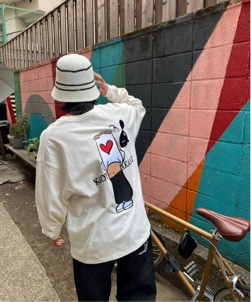 「kaoyorinakami」 長袖Tシャツ X-LARGE ホワイト メンズ_画像5