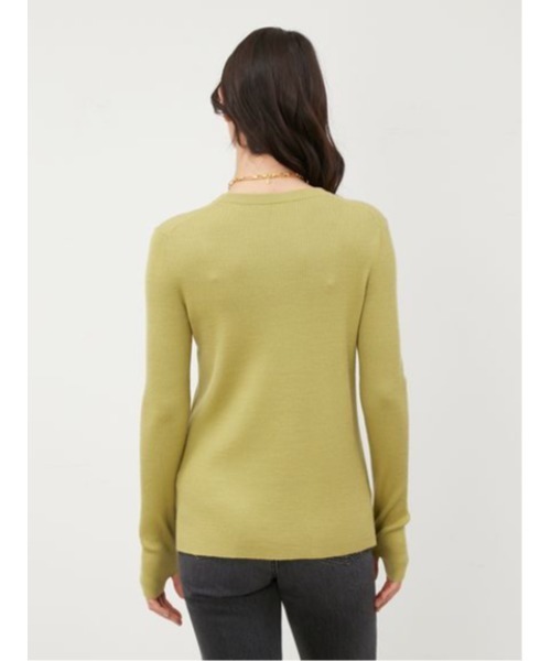 「Mila Owen」 長袖ニット 1 グレー レディース_画像4