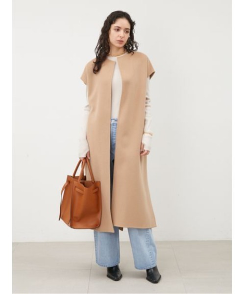 「Mila Owen」 長袖ニット 1 グレー レディース_画像9