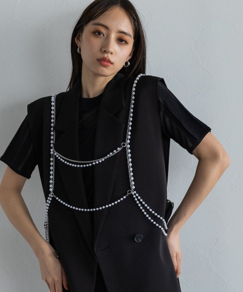 「HARE」 サスペンダー FREE シルバー レディース_画像9