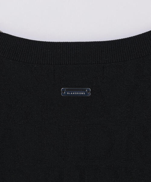 St ANDREWS ニット セーター ダブルロゴジャガードプルオーバーニット