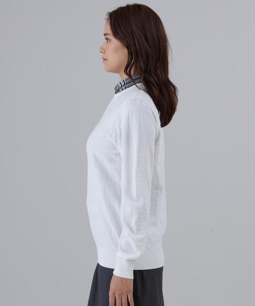 St ANDREWS ニット セーター 「St ANDREWS」ダブルロゴジャガードプル