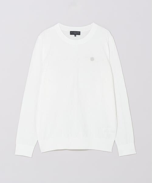 St ANDREWS ニット セーター ダブルロゴジャガードプルオーバーニット