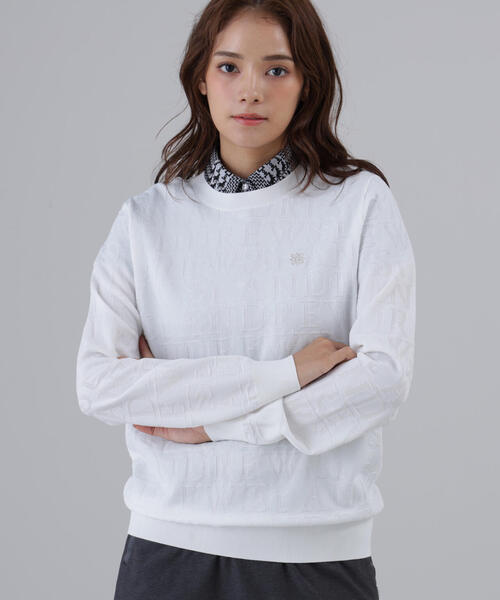 St ANDREWS ニット セーター 「St ANDREWS」ダブルロゴジャガードプル