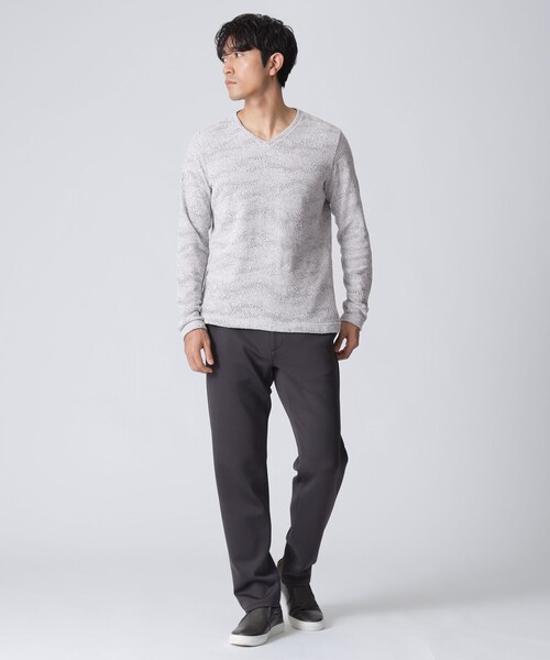 「EPOCA UOMO」 長袖Tシャツ 46 ネイビー メンズ_画像2