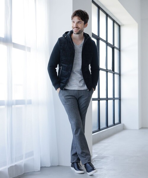 「EPOCA UOMO」 長袖Tシャツ 46 ネイビー メンズ_画像5