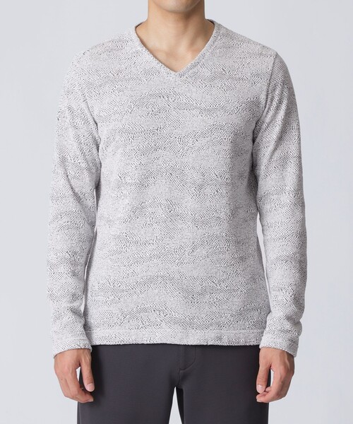 「EPOCA UOMO」 長袖Tシャツ 46 ネイビー メンズ_画像6