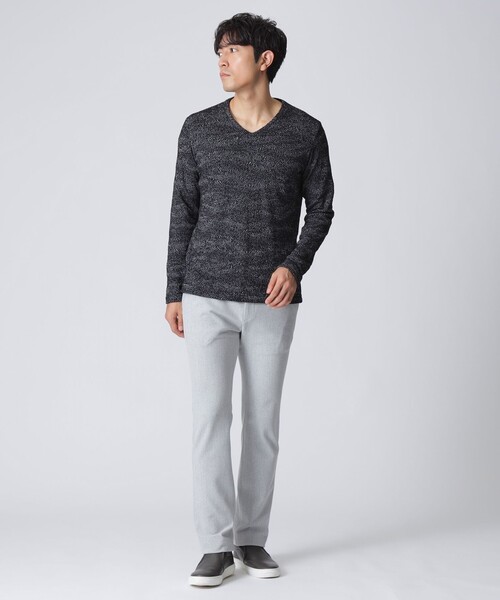 「EPOCA UOMO」 長袖Tシャツ 46 ネイビー メンズ_画像7