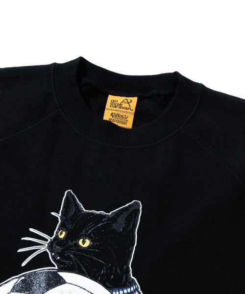 「go slow caravan」 スウェットカットソー LARGE グリーン メンズの画像3