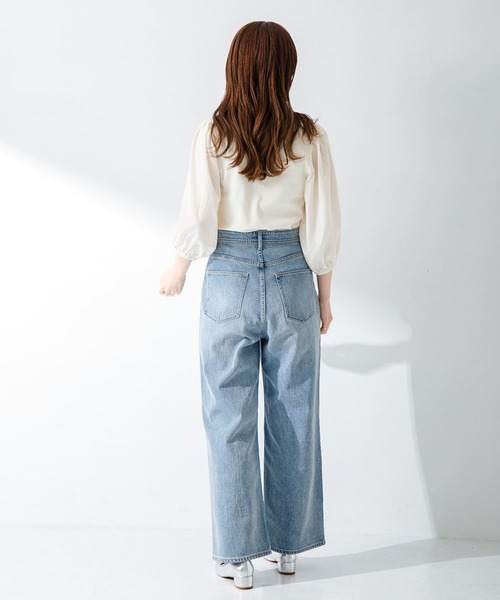 「URBAN RESEARCH Sonny Label」 7分袖カットソー FREE オフホワイト レディース_画像5