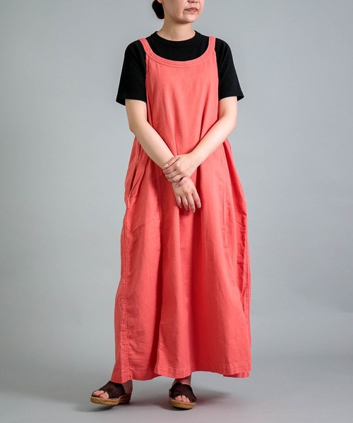 ジャンパースカート 「OMNIGOD womens / オムニゴッド」 ツイル スリーブレスドレス