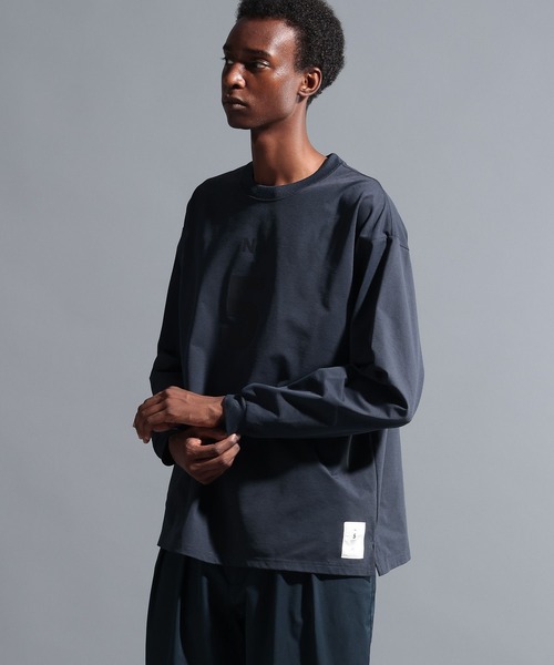「NUMERALS」 長袖Tシャツ MEDIUM ブラック メンズ_画像2