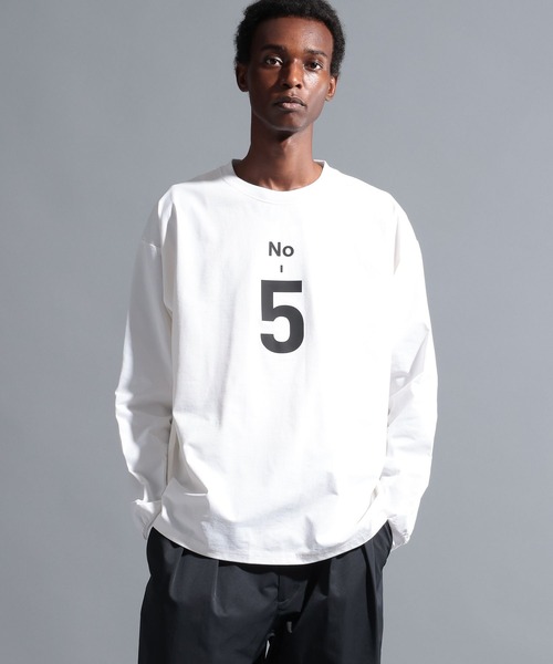 「NUMERALS」 長袖Tシャツ MEDIUM ブラック メンズ_画像3