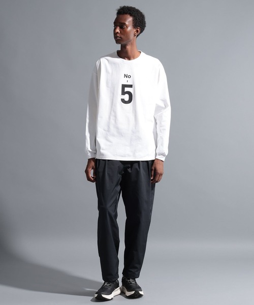 「NUMERALS」 長袖Tシャツ MEDIUM ブラック メンズ_画像4