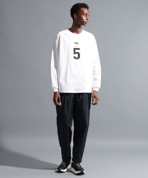 「NUMERALS」 長袖Tシャツ MEDIUM ブラック メンズ_画像5