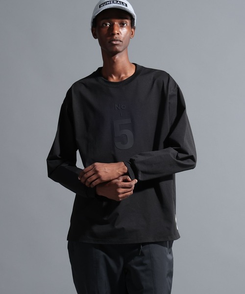 「NUMERALS」 長袖Tシャツ MEDIUM ブラック メンズ_画像9