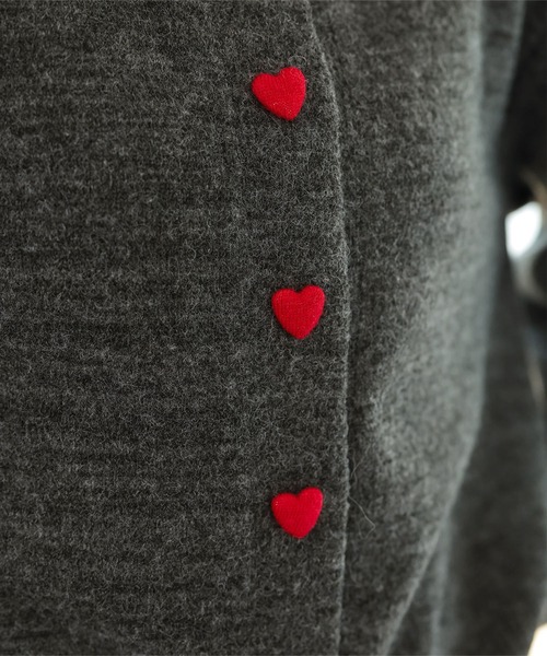 「KOBE LETTUCE」 ニットカーディガン M グレー レディース_画像4