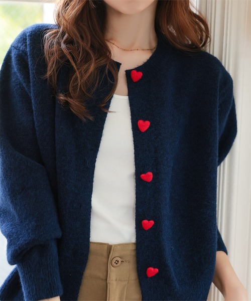 「KOBE LETTUCE」 ニットカーディガン M グレー レディース_画像5