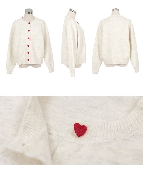 「KOBE LETTUCE」 ニットカーディガン M グレー レディース_画像7