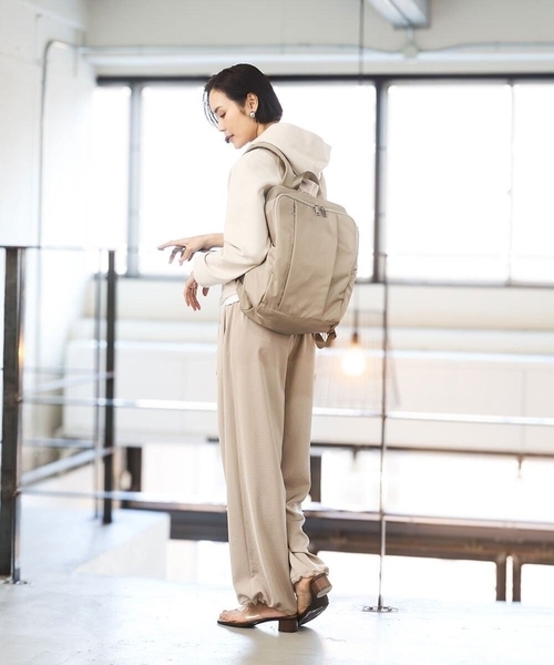 デイバック リュック 「撥水/A4収納可」フロントタックデザインリュック レディースの画像