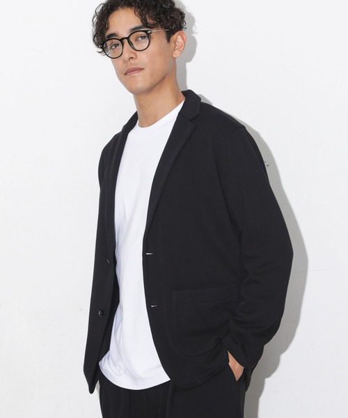 「NANO universe」 テーラードジャケット S ネイビー メンズ_画像2