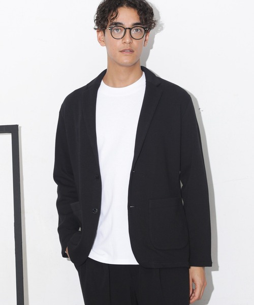 「NANO universe」 テーラードジャケット S ネイビー メンズ_画像4