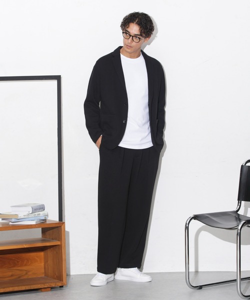 「NANO universe」 テーラードジャケット S ネイビー メンズ_画像5