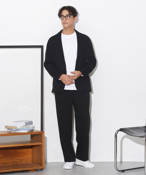 「NANO universe」 テーラードジャケット S ネイビー メンズ_画像6