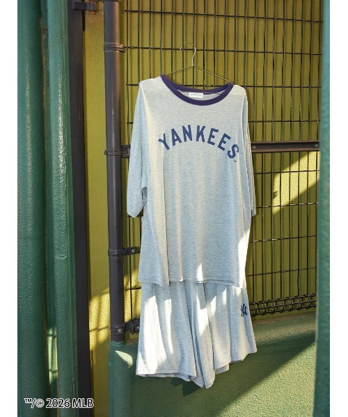 SNIDEL HOME パジャマ 「メンズ」「MLB」Tシャツセットアップ メンズ