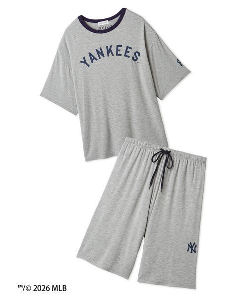 SNIDEL HOME パジャマ 「メンズ」「MLB」Tシャツセットアップ メンズ