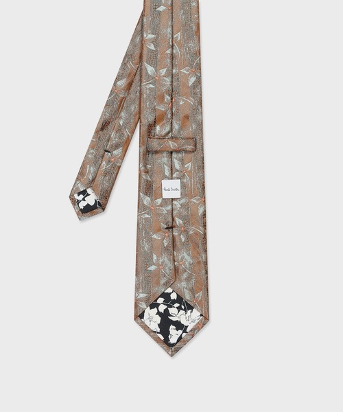 新品☆Paul Smith コレクション リノカットピオニージャカード タイ☆茶 Paul Smith COLLECTION - 新品☆Paul Smith コレクション リノカット