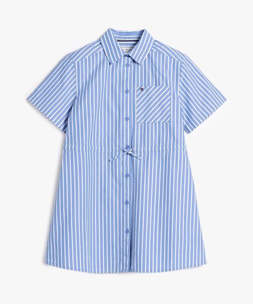 ワンピース POPLIN STRIPES SHIRT DRESS キッズ 子供服の画像