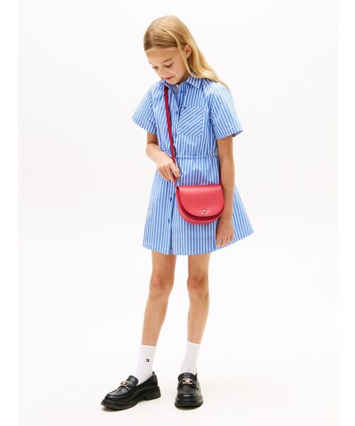ワンピース POPLIN STRIPES SHIRT DRESS キッズ 子供服の画像