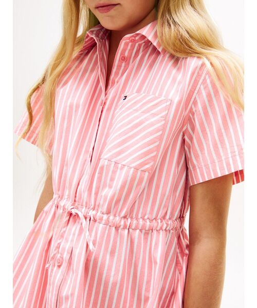 ワンピース POPLIN STRIPES SHIRT DRESS キッズ 子供服の画像