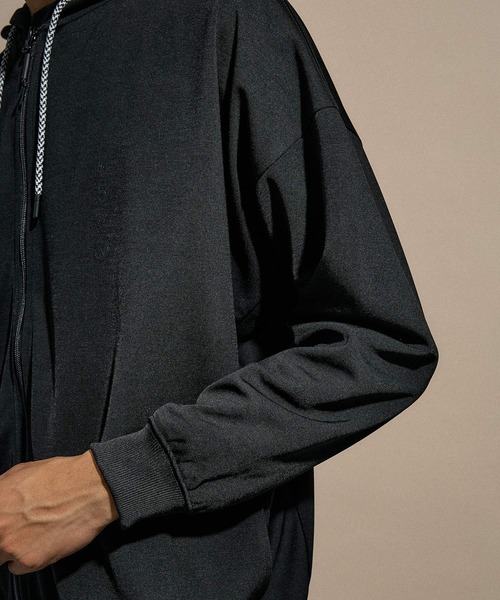 NUMERALS（ヌメラルズ） パーカー 「NUMERALS」MOLDED JERSEY ZIP