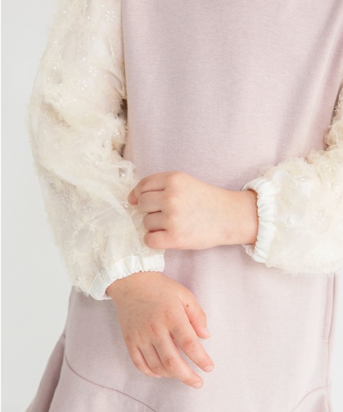 「branshes」 「KIDS」長袖ワンピース 120 ブラック キッズ_画像6