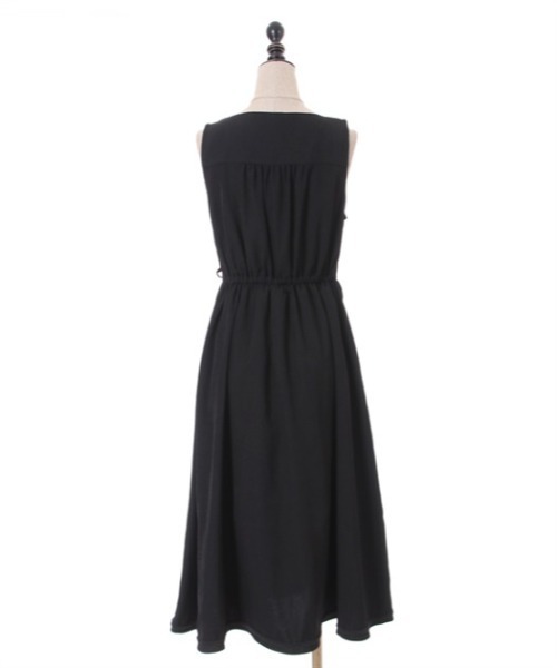 「axes femme POETIQUE」 ノースリーブワンピース MEDIUM グリーン レディース_画像4