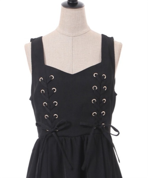 「axes femme POETIQUE」 ノースリーブワンピース MEDIUM グリーン レディース_画像5