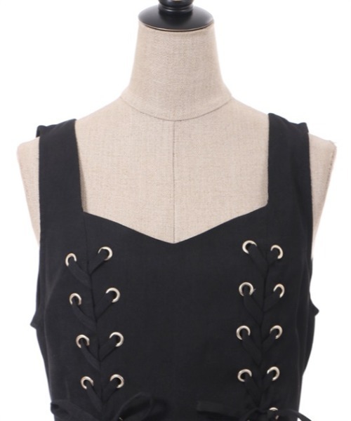「axes femme POETIQUE」 ノースリーブワンピース MEDIUM グリーン レディース_画像7