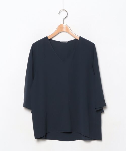 TheoryLuxeネイビー ブラウス theory luxe（セオリーリュクス） 半袖ブラウス 38 ネイビー