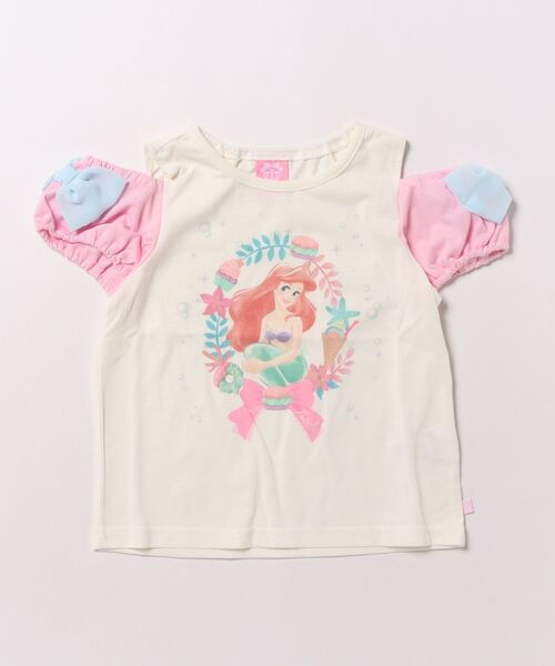 Disney（ディズニー） tシャツ プリンセス / リボンパフスリーブT