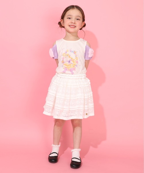 Disney（ディズニー） tシャツ プリンセス / リボンパフスリーブT