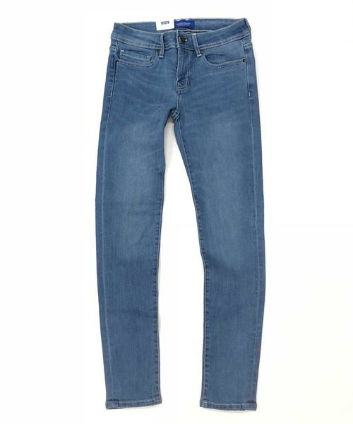 「London Denim」 スキニーデニムパンツ M ライトインディゴブルー レディース_画像6