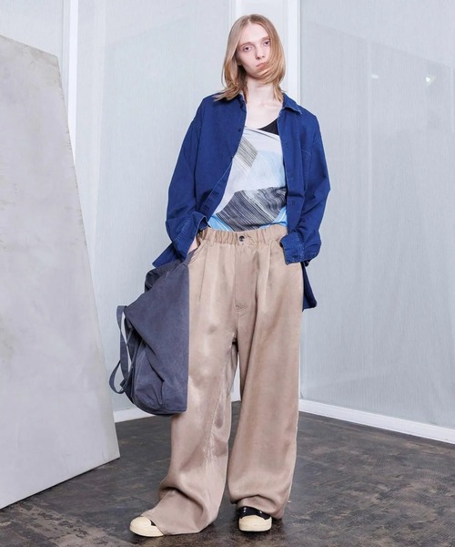 VOAAOV（ヴォアーブ） パンツ PIGMENT CUPRO 5-Pocket Easy Pants