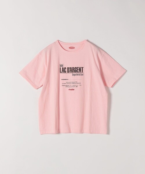tシャツ 「SHIPS any別注」La Hutte:「洗濯機可能」デザイン ロゴ プリント TEE 26SS レディースの画像