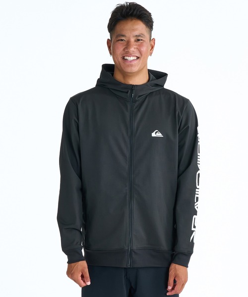 RASH 黒　シルバー　ラッシュガード L 激レア　ビンテージ　オーバーサイズ Quiksilver（クイックシルバー） ラッシュガード メンズ : ZOZOTOWN